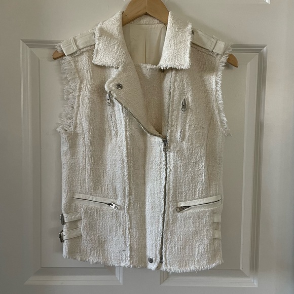 Rebecca Taylor tweed moto vest - Picture 2 of 8